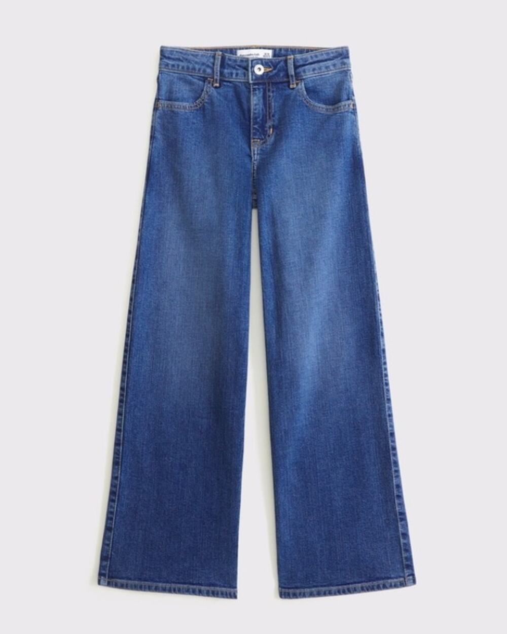 Girls Abercrombie Kids High Rise Ultra Wide Leg Jeans 15/16 extra long